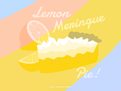 Day 14: lemon meringue pie daily daily illustration digital art digitalart illustration illustration art lemon lemon meringue pie pie the100dayproject