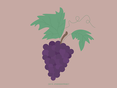 Day 19: a bunch of grapes daily daily illustration digital art digitalart grapes illustration illustration art the100dayproject