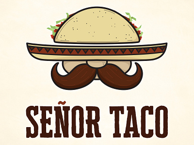 Senor Taco Logo brand design logo