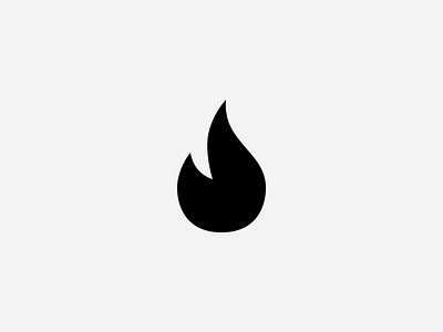 Flame branding flame logo mark minimal