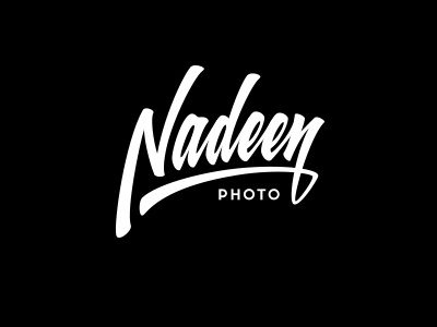 Logo for "Nadeen" graphic maniac lettering logo original photo