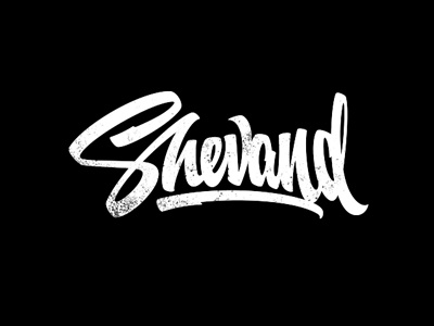 Shevand custom lettering graphic maniac lettering logo script