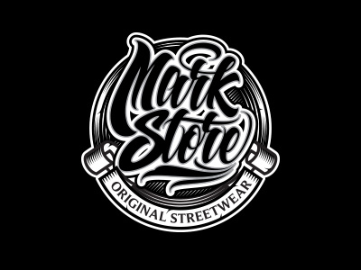 Mark store logo dribbble preview