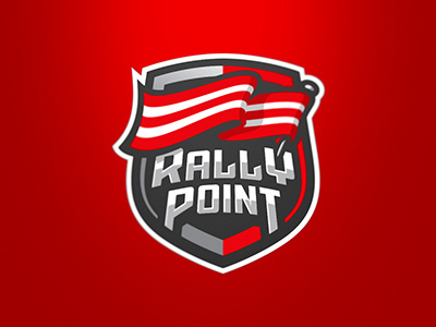 Rally Point esport logo flag gaming graphic maniac logo rally point sports logo