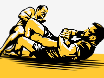 Zaleev Team Details bjj fighting graphic maniac grappling illustration mma print design zaleev team