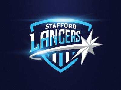 Stafford Lancers graphic maniac logo shield sport sports branding sports logo stafford lancers star swoosh
