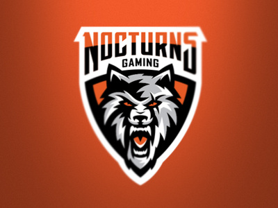 Nocturns Gaming branding esport graphic maniac nocturns gaming sports identity sports logo wolf