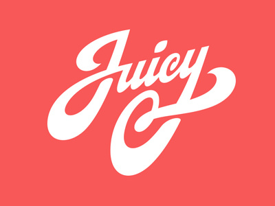 Juicy branding graphic maniac juicy lettering logo