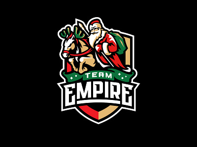 Team Empire New Year Edition christmas esport gaming graphic maniac logo design new year sports logo team empire