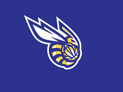Bzzz basketball bee fly graphic maniac hornets identity mascot logo sports design sports logo stretball wings