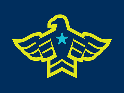 Eagle branding design green illustration logo yellow