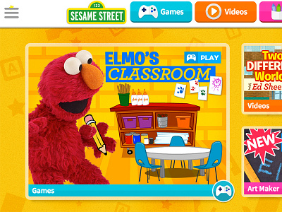 Sesame Street Website Background