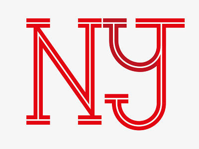 NY + NJ logo red