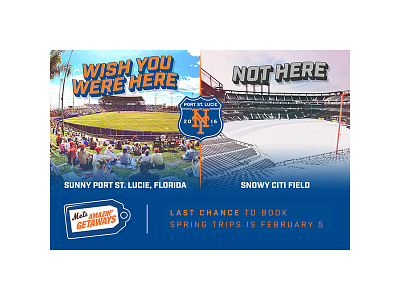 Mets Email Header Design baseball