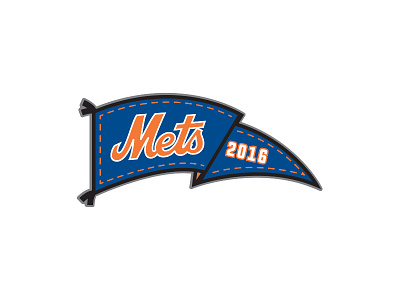 2016 Mets Pennant Pin