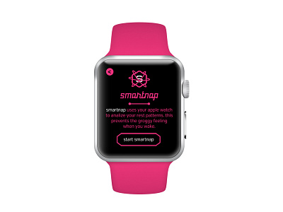 Smart Nap apple watch nap pink smart watch