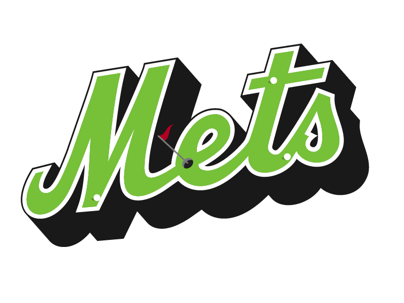 Animated Mets Golf logo baseball golf mets