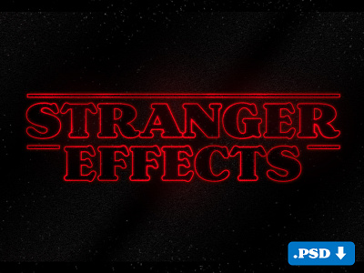 Stranger Things Text Effect