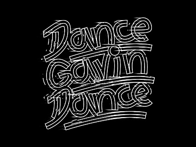 Dance Gavin Dance band bands black custom for sale merch typeography white