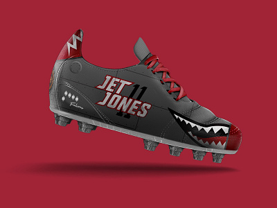 Espn "The Custom Cleats Craze" cleat custom espn falcons football julio jones red