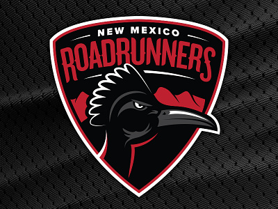 Roadrunners bird hockey logo newmexico red