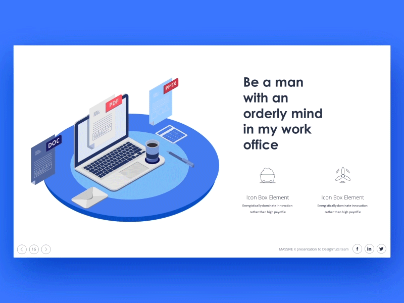 Office Documents Isometric Graphs