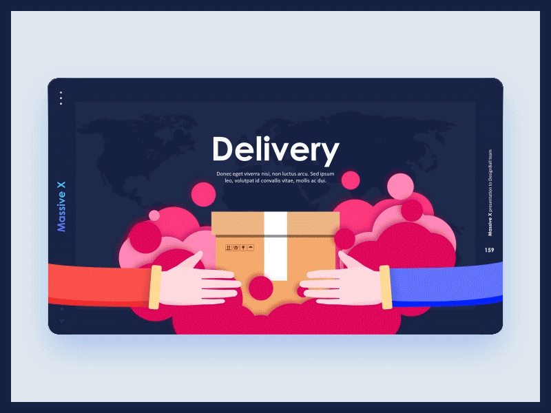 Delivery Flat Graphic amazing delivery business delivery designball illustration powerpoint template pptx presentation presentation template shipment shipping shipping management slide transport