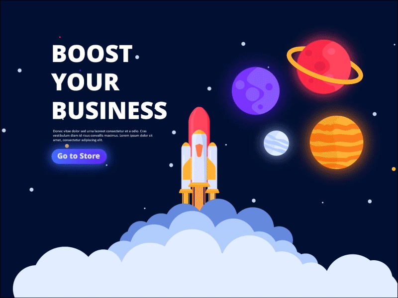 Boost Your Business animation business designball illustration massive x powerpoint template pptx presentation presentation template slide