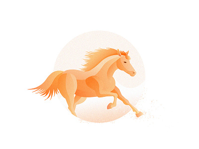 Running Horse illustration illustrations