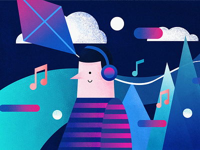Listen To Music design illustration illustrations