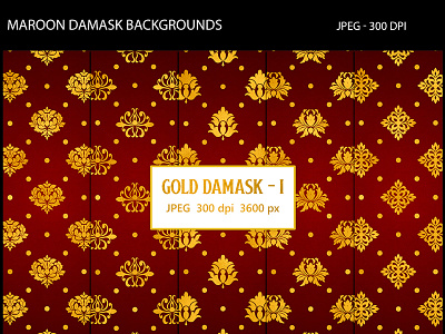 Maroon Damask Backgrounds