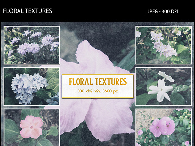 Floral Textures backgrounds distress floral flower noise patterns photos