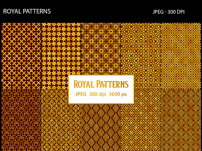 Royal Patterns foil luxury maroon patterns royal