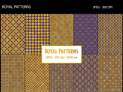 Royal Patterns foil gold luxury patterns royal