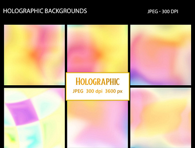 Holographic Backgrounds hollographic patterns rainbow