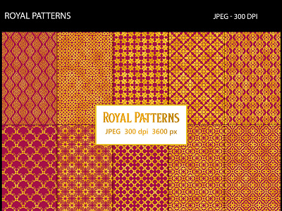 Royal Patterns Magenta backgrounds foil gold luxury patterns royal