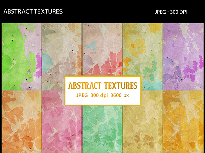 Abstract Textures Vol.2 abstract aquarelle backgrounds patterns textures watercolor