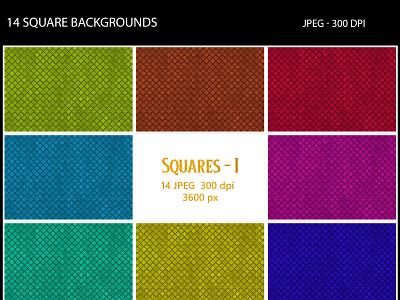 14 Square Backgrounds