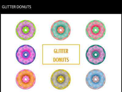 Glitter Donuts donut donuts glitter png sprinkles sweets