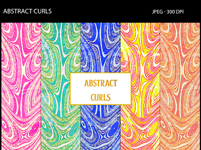 Abstract Curls abstract aquarelle backgrounds curls design patterns textures watercolor