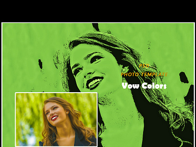 Vow Colors Photo Template manipulation mockup photo effect psd psd template