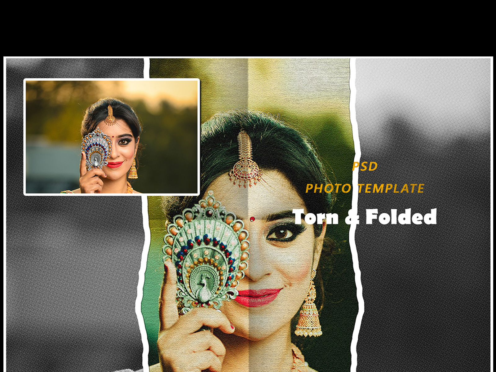 Torn Photo Template by Anjana on Dribbble