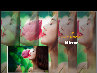 Mirror Photo Template artwork manipulation mockup photo effect psd psd template template