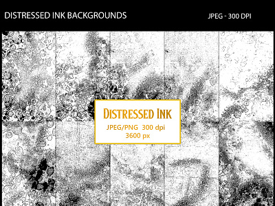 Distressed Ink Backgrounds