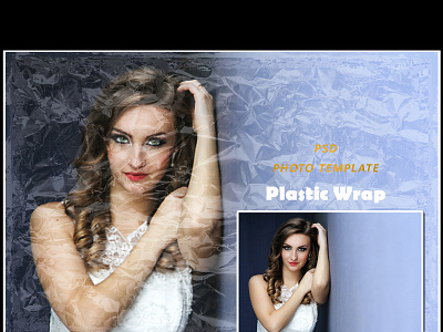 Plastic Wrap Photo Effect manipulation mockup photo effect plastic plasticwrap psd psd template
