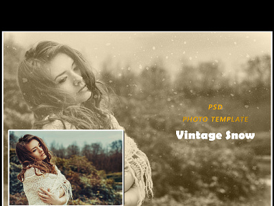 Vintage Snow Photo Effect