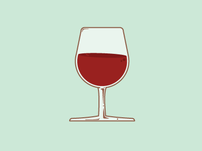 Wine drink glass illustration illustrator one a day wine