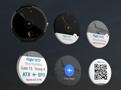 Moto360 American Airlines App concept