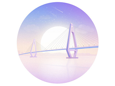 Haikou Century Bridge illustration