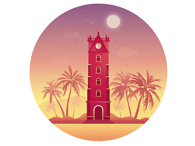 Belfry of Haikou illustration